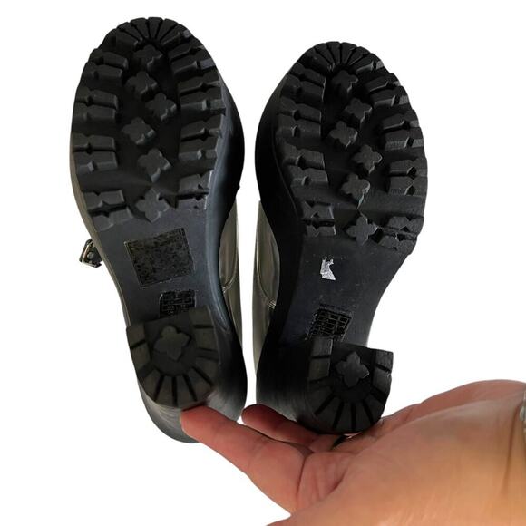 Forever 21 Academia Faux Leather Platform Loafers Silver Size 8 - Picture 6 of 9